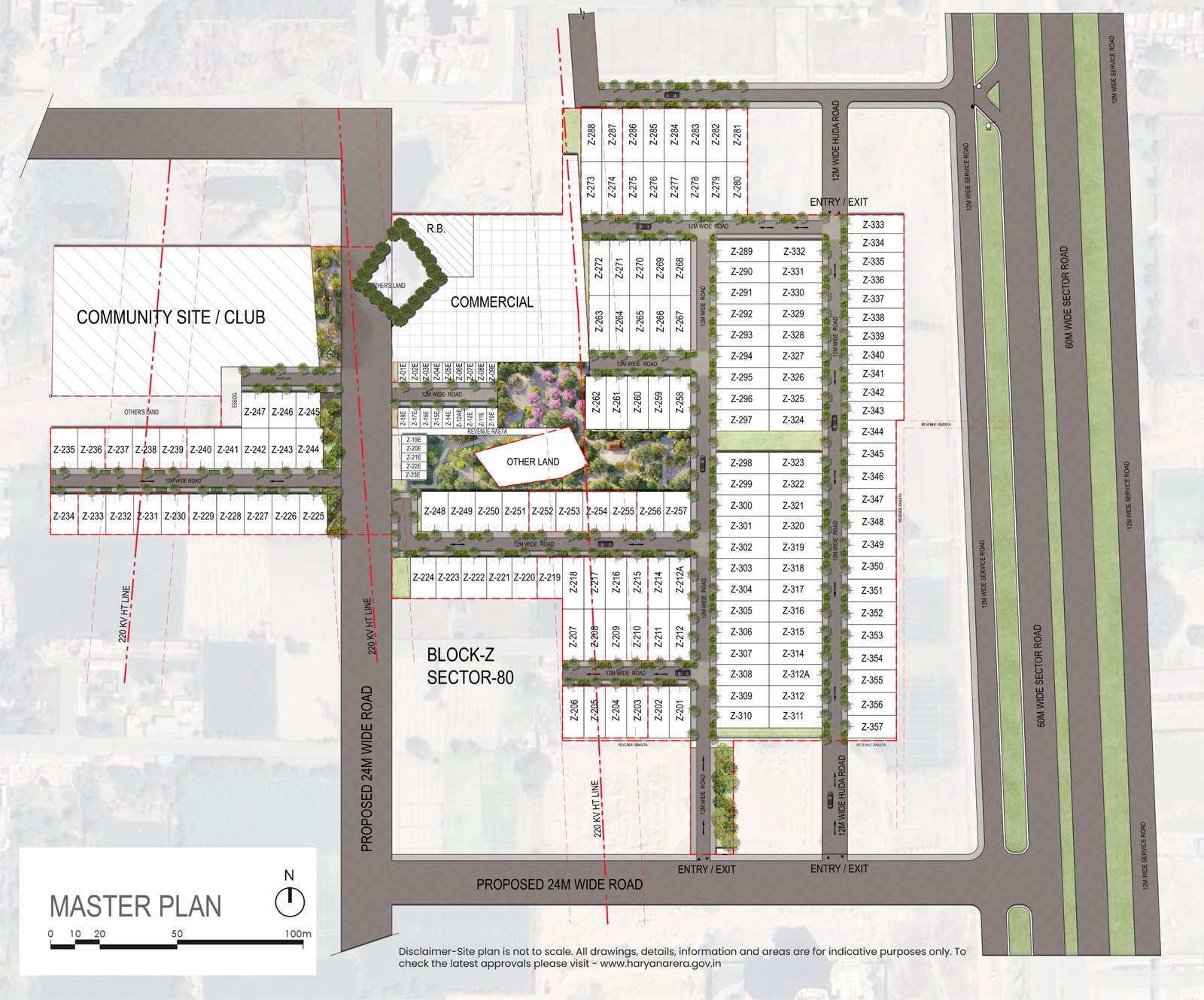 BPTP Wa Vana Site Plan Map
